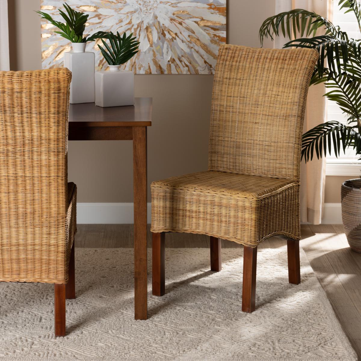 Modern wicker dining online chair