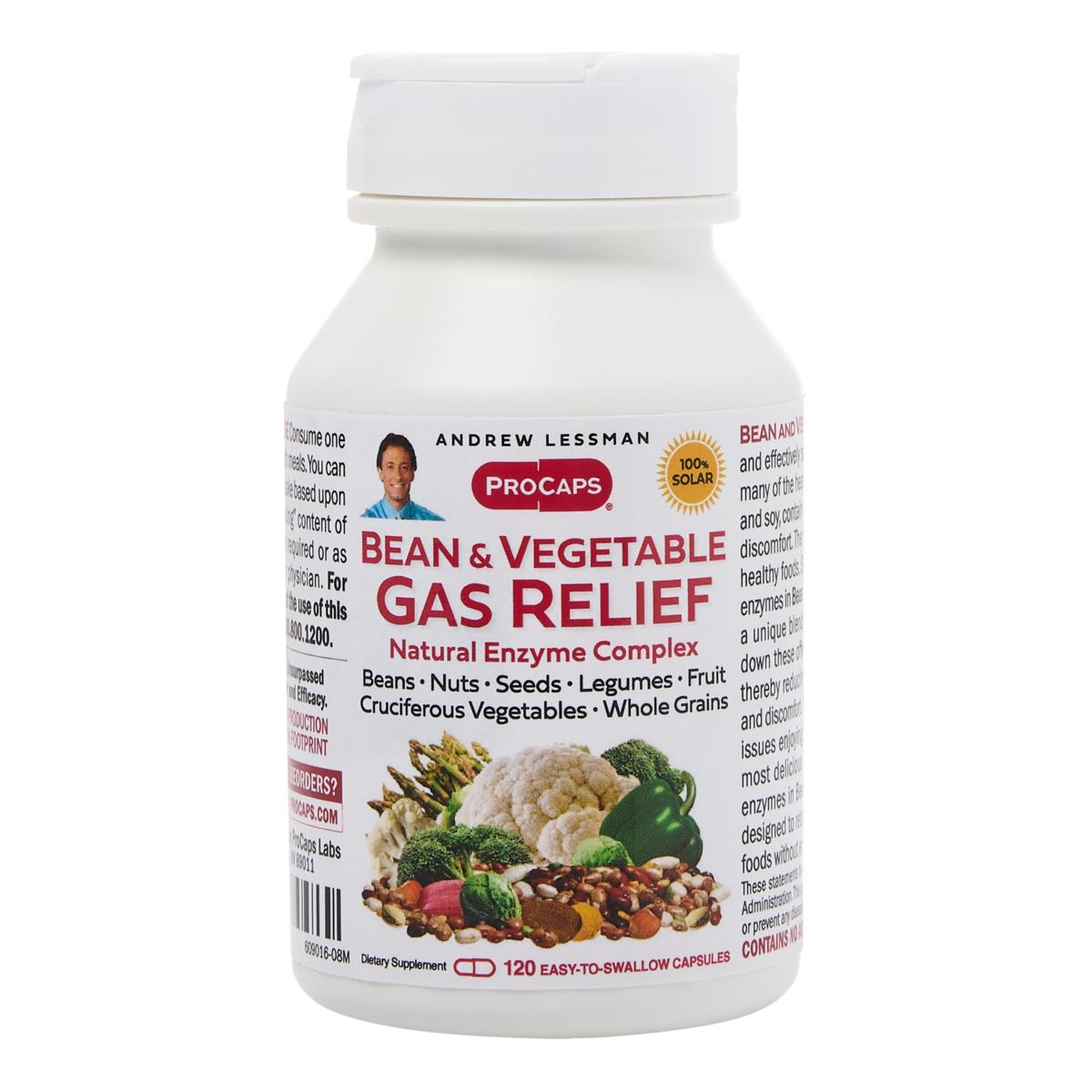 Bean and Vegetable Gas Relief - 120 Capsules