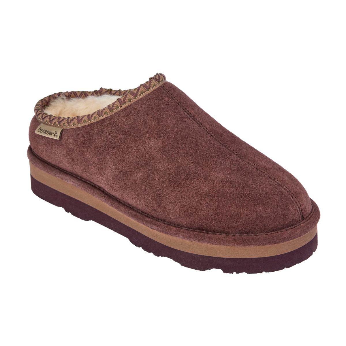 BEARPAW Lucille Water and Stain Repellent Suede Mule 20875258 HSN