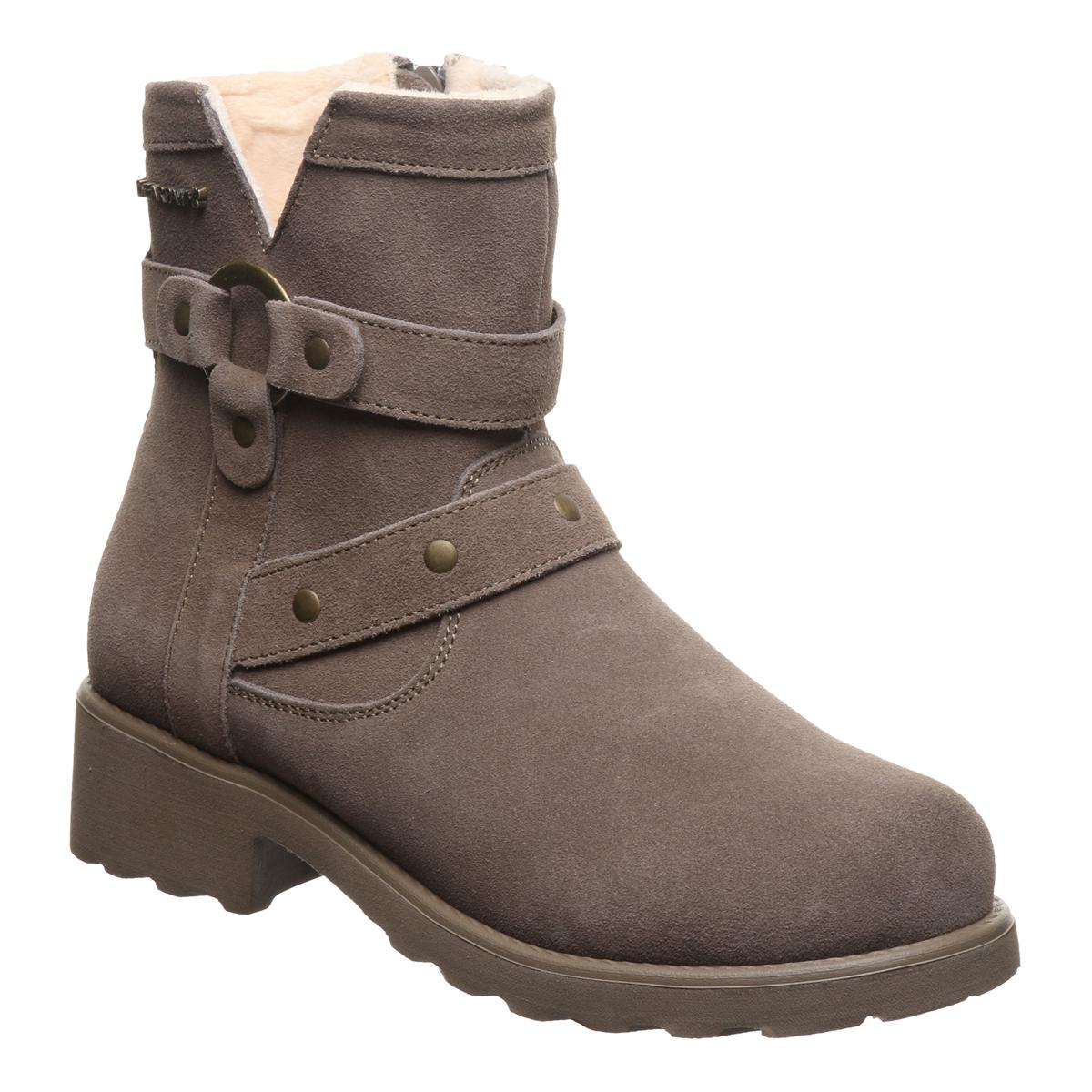 BEARPAW® Reece Suede Half-Calf Boot with Rain Stain Repellent