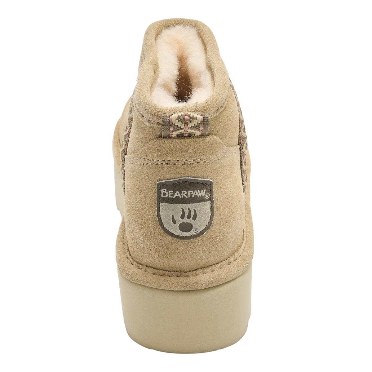 BEARPAW® Retro October Suede Platform Ankle Boot | HSN