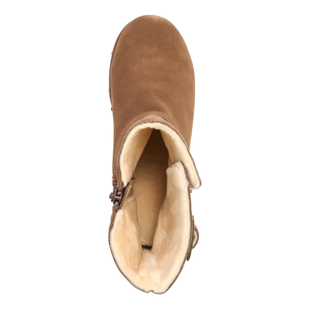 Stray Dog Pike Leather Moto Boots Sherpa Lined Size 10.5 Spice Faux Leather Sherpa Lined Tall Platform Boots | Lime  main image 2