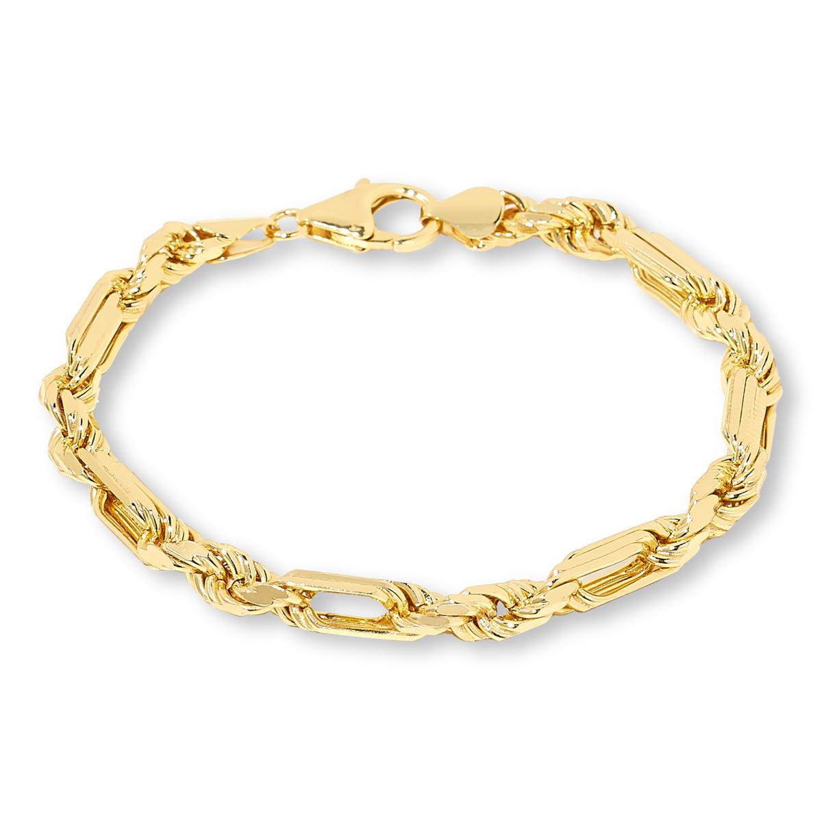 oeau オー　diamond cut chain / bracelet Diamond Cut Rope Chain Bracelet in 14K Gold - Samsclub.com
