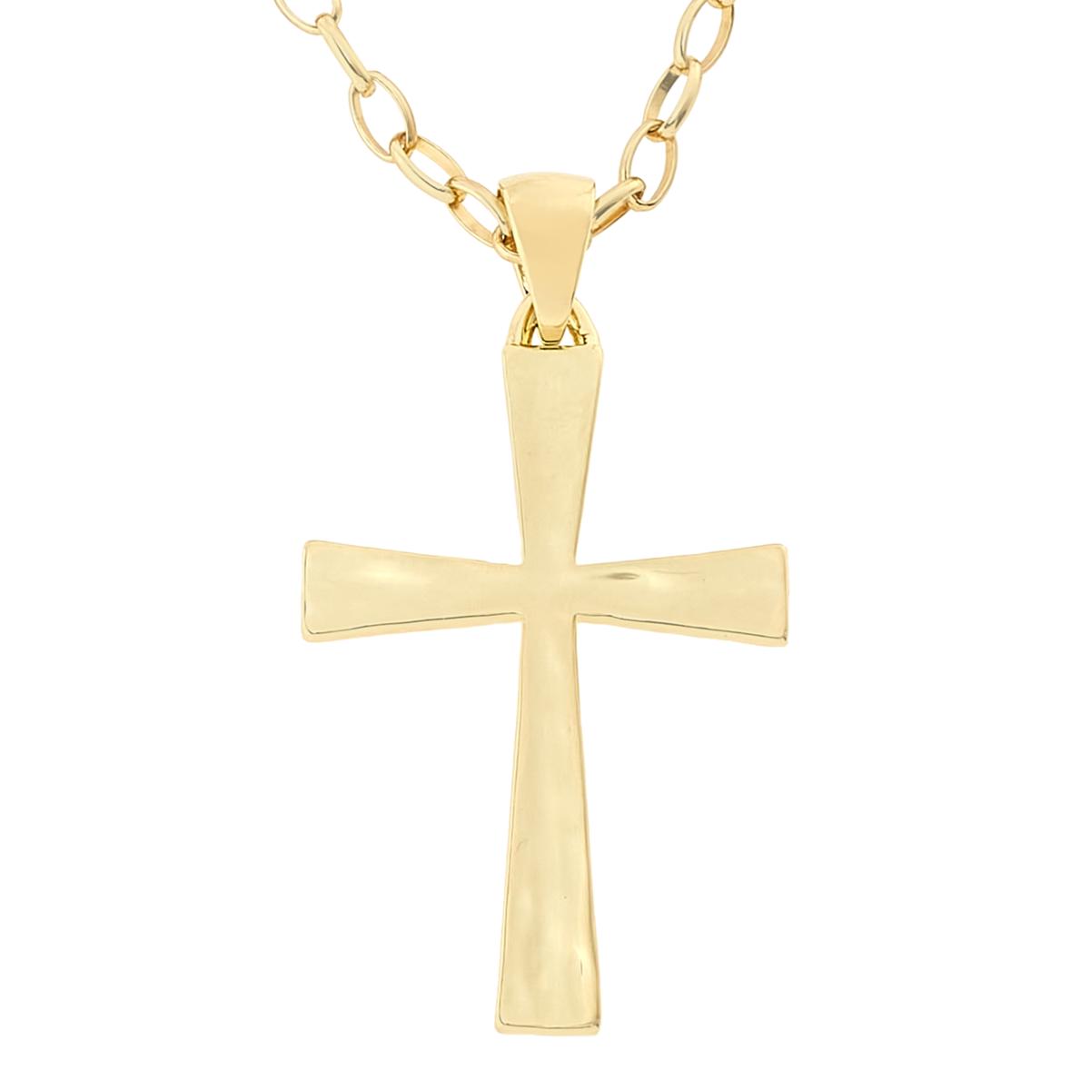 Crystal Zircon Cross Pendant Necklace Jewelry –