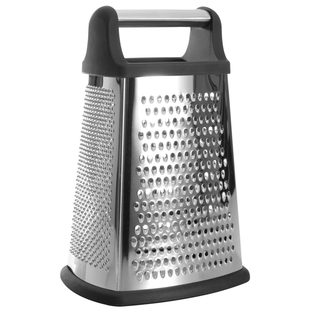 Stainless Steel Box Grater 4 Sided 10 Inch Cheese Grater With A