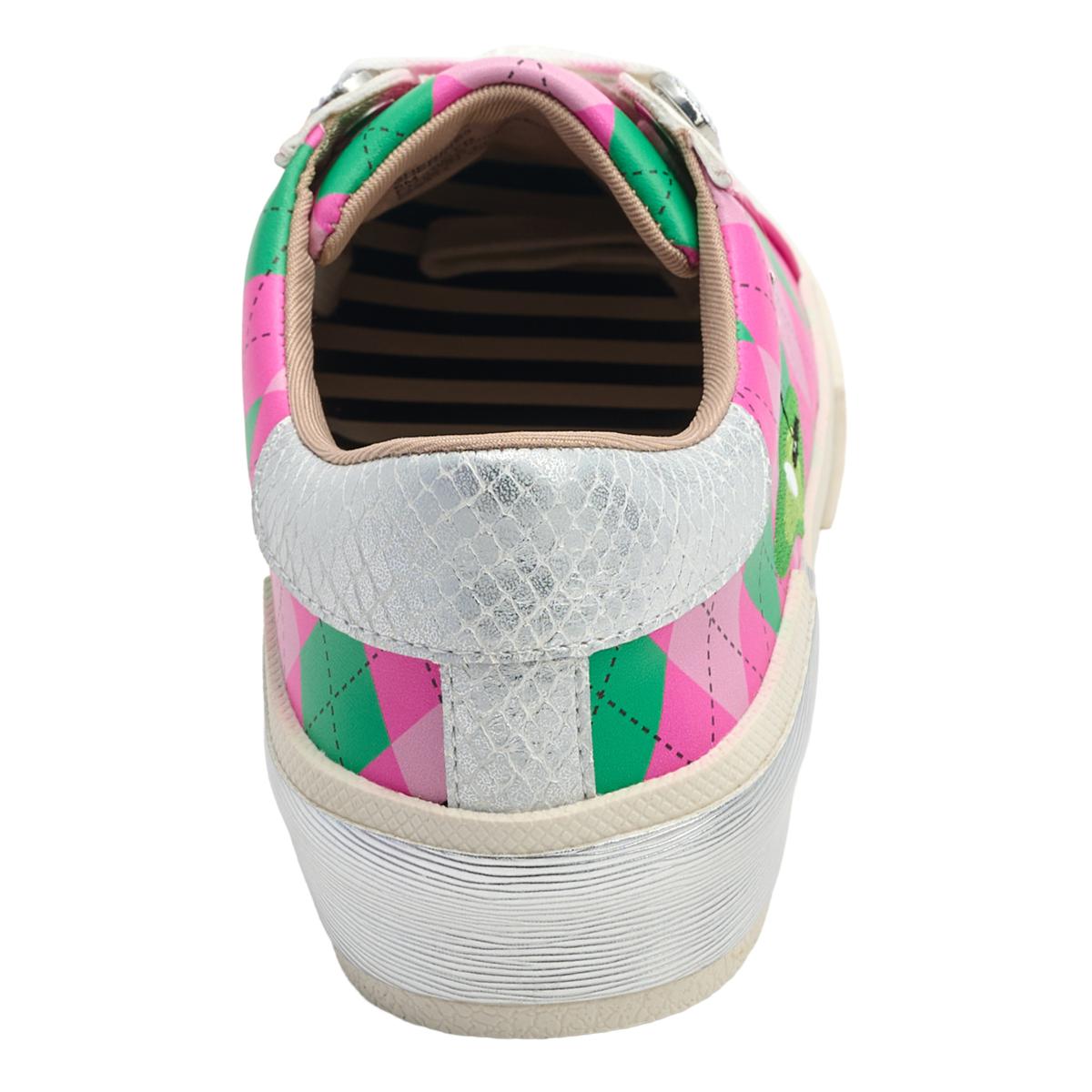 Betsey Johnson Sherrie Embroidered Argyle Sneaker | HSN