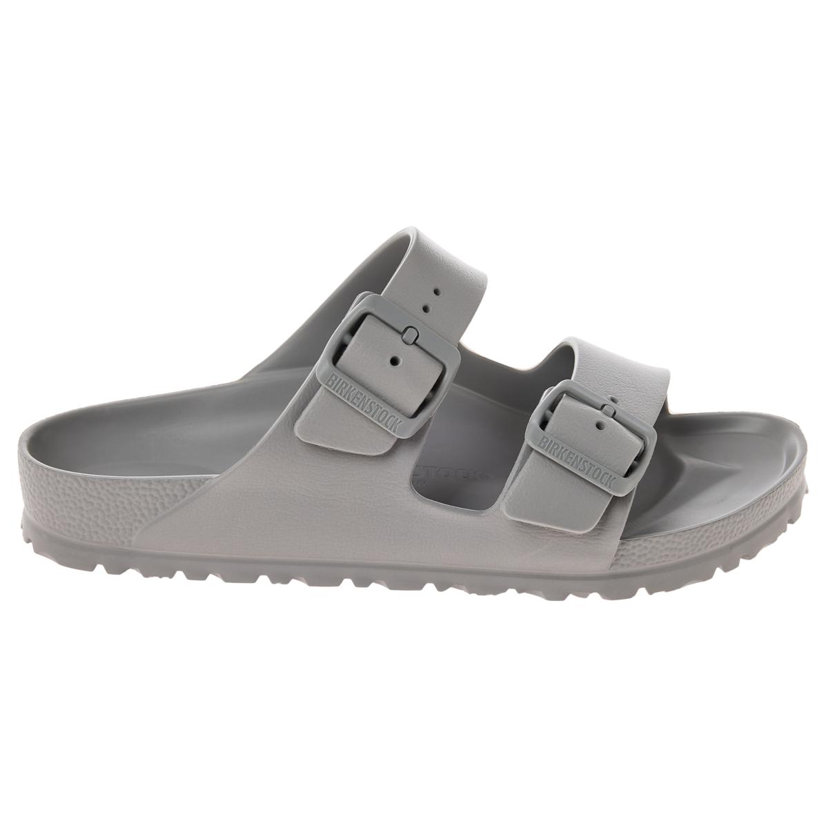 ? Birkenstock arizona elephant gray leather sandal slides Birkenstock Arizona EVA Sandal | HSN main image 4