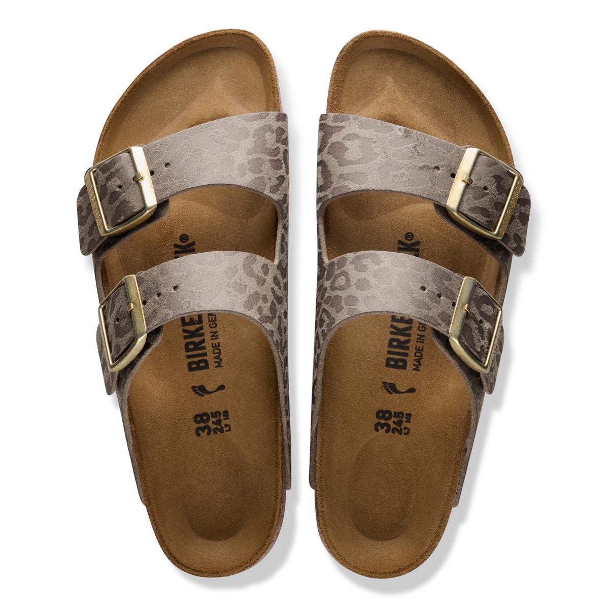 極美品　BIRKENSTOCK レオパード柄 ラメ サンダル 24cm レア Birkenstock Arizona SYN Leopard Sandal | HSN