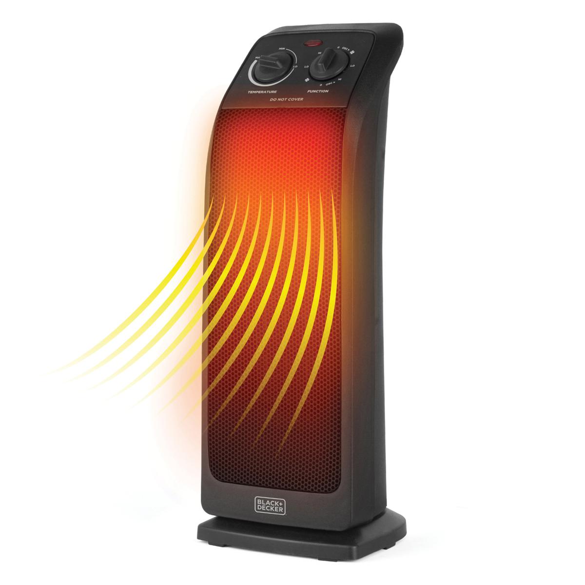 BLACK+DECKER Personal Ceramic Indoor Heater Black