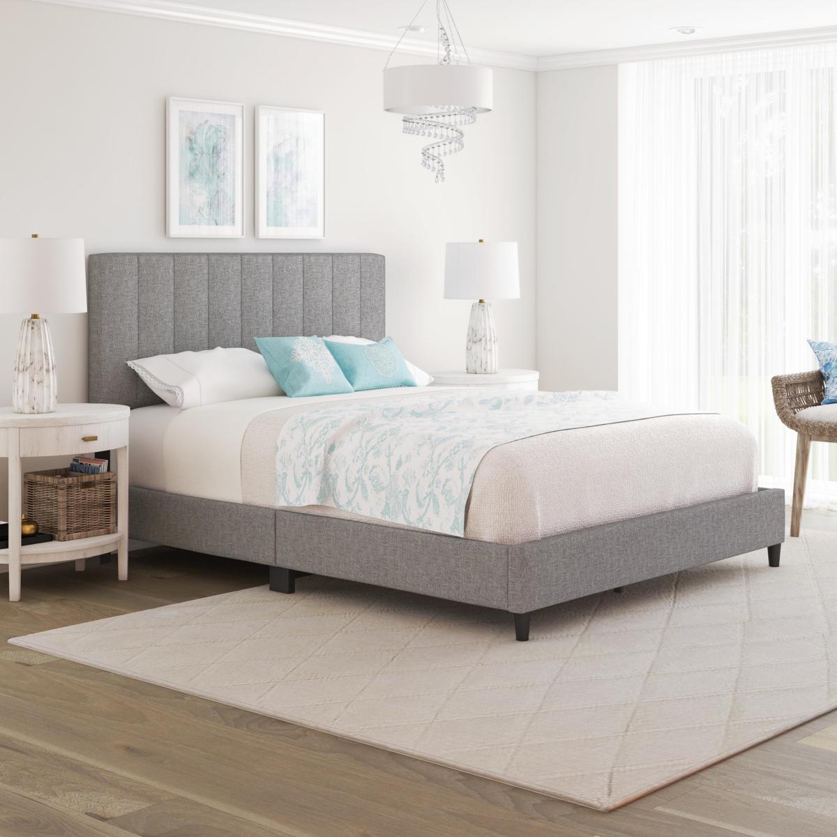 Boyd Sleep Leah Upholstered Platform Bed - 10092636 | HSN