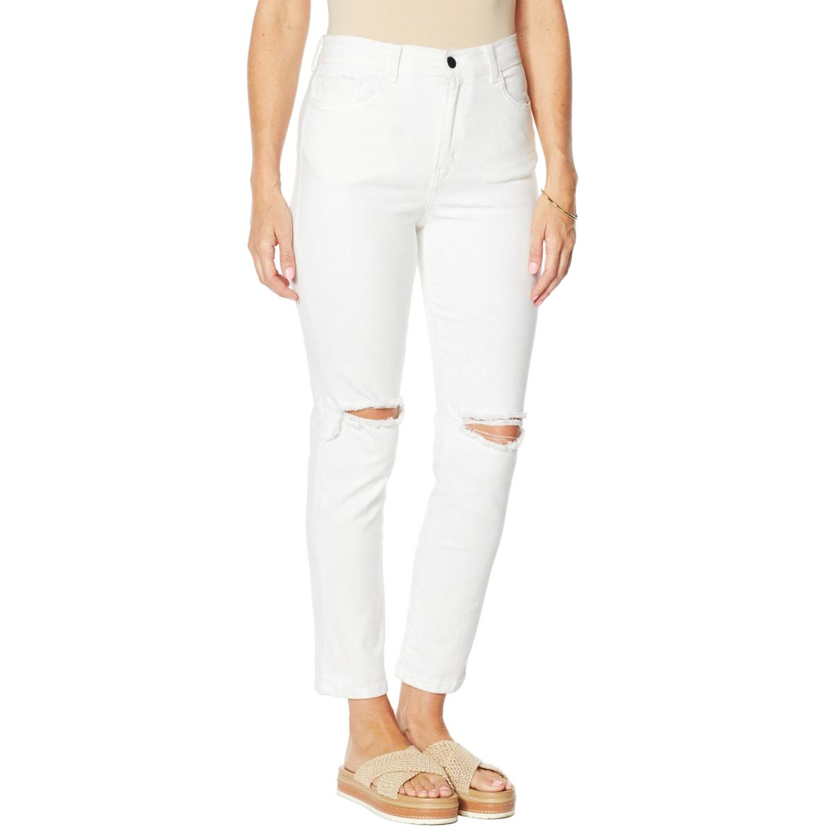 Brittany Humble Boyfriend Jean with Ripped Knees - 9920916 | HSN