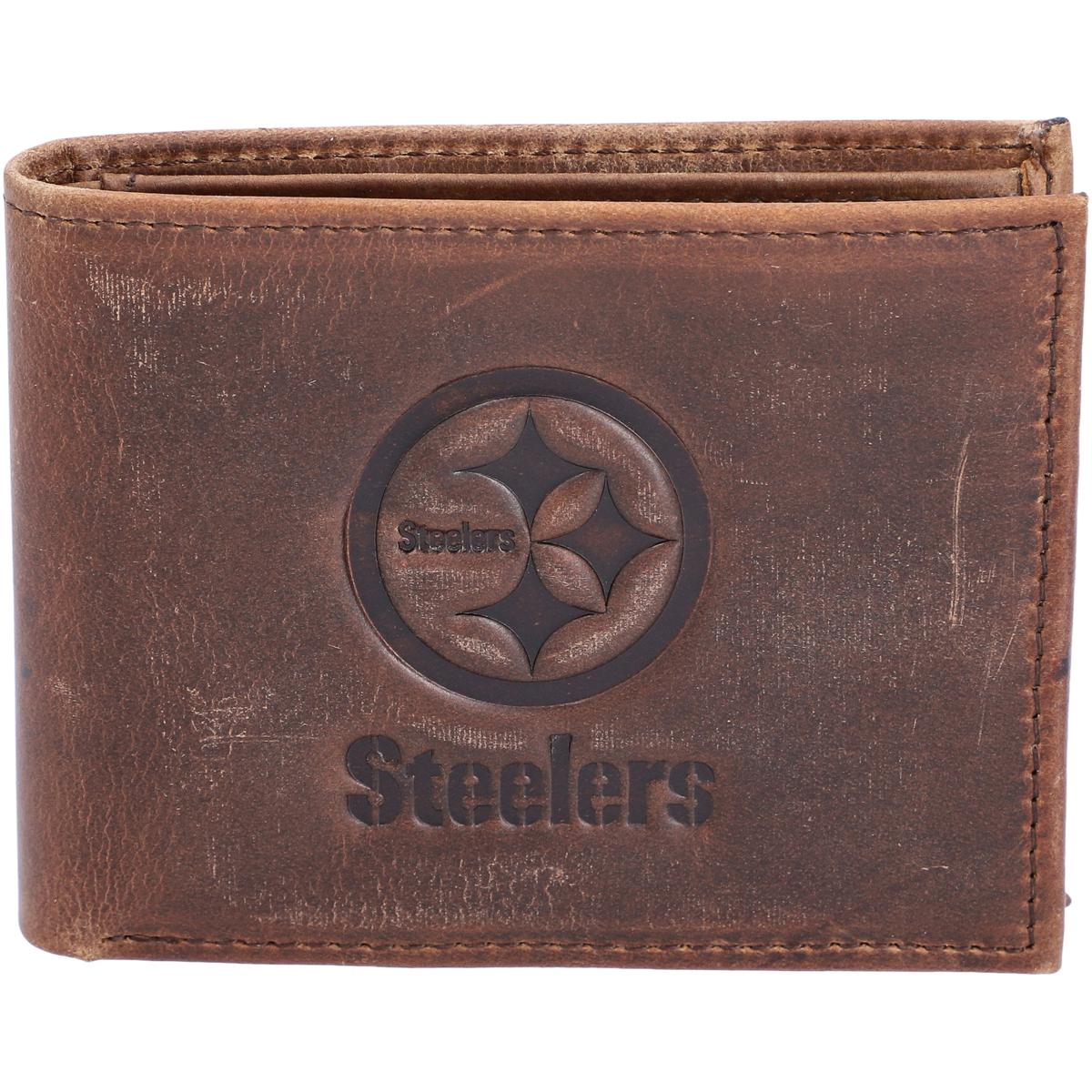 Brown Pittsburgh Steelers Bifold Leather Wallet 21641126 HSN