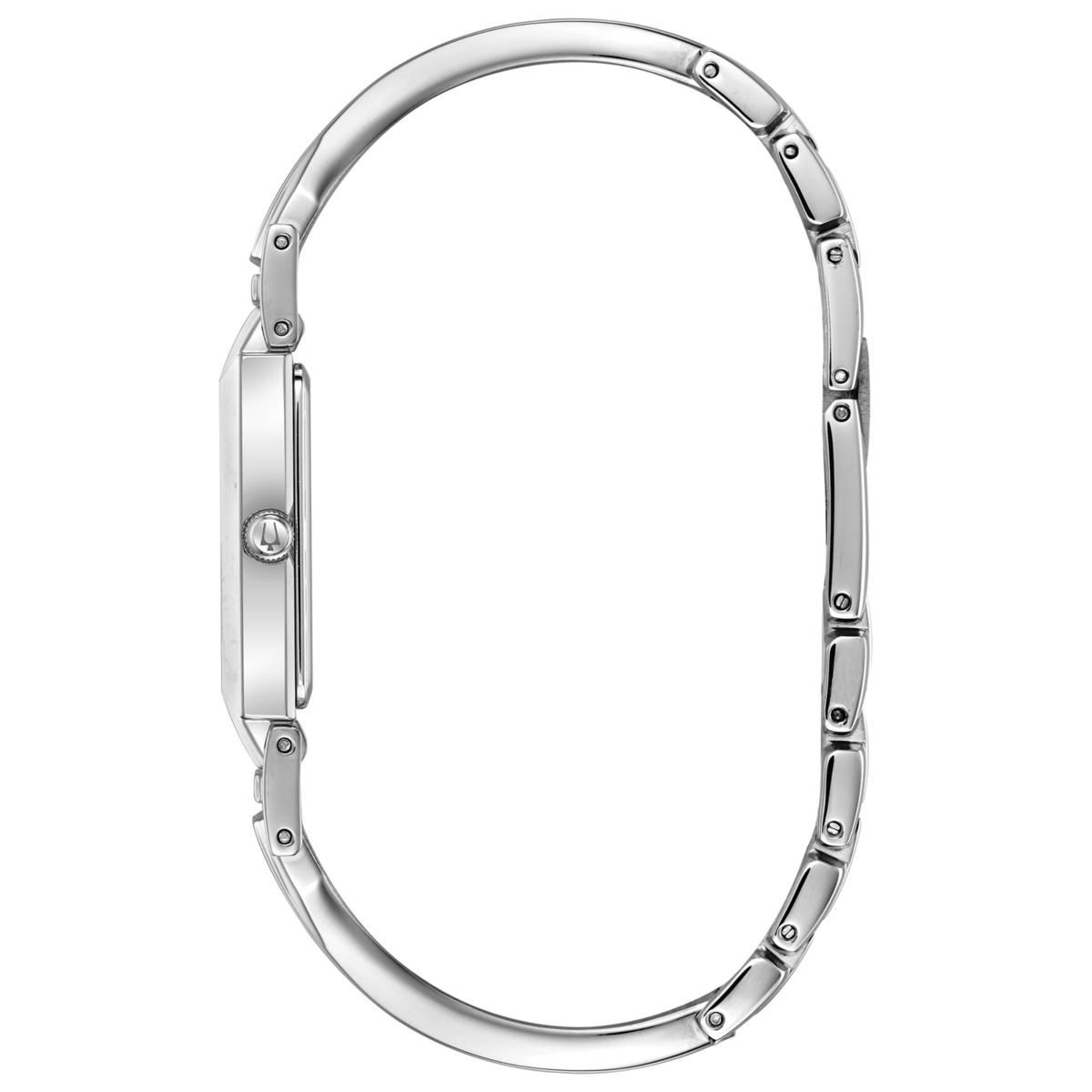 Bulova Stainless Steel Diamond Accent Women