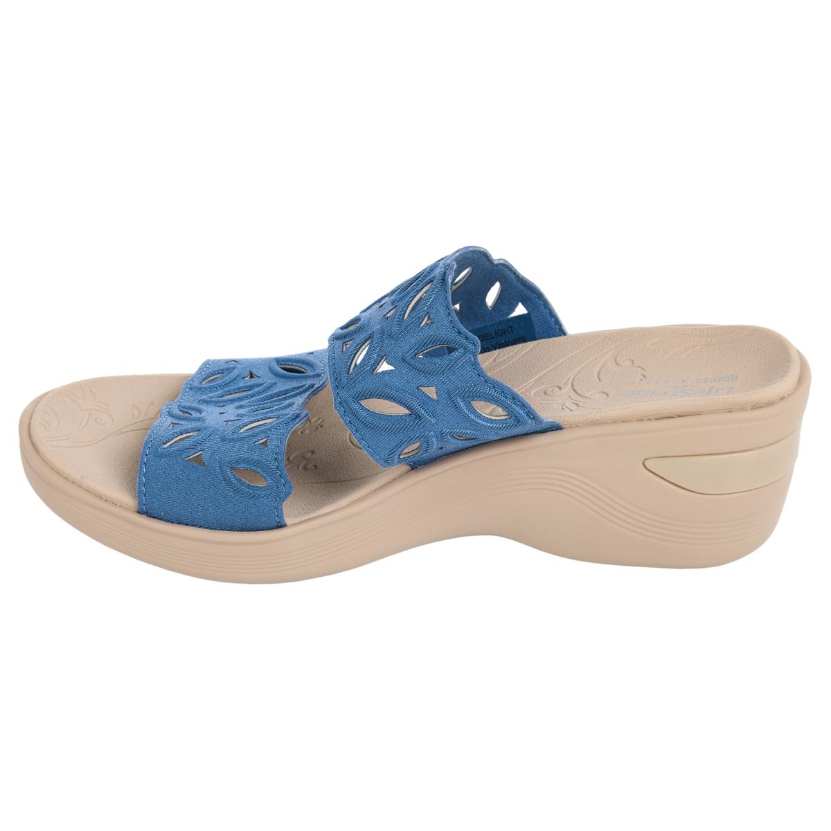 BZees Delight Machine Washable Cutout Sandal with Air Step