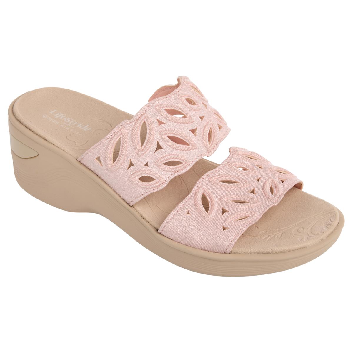 BZees Delight Machine Washable Cutout Sandal with Air Step