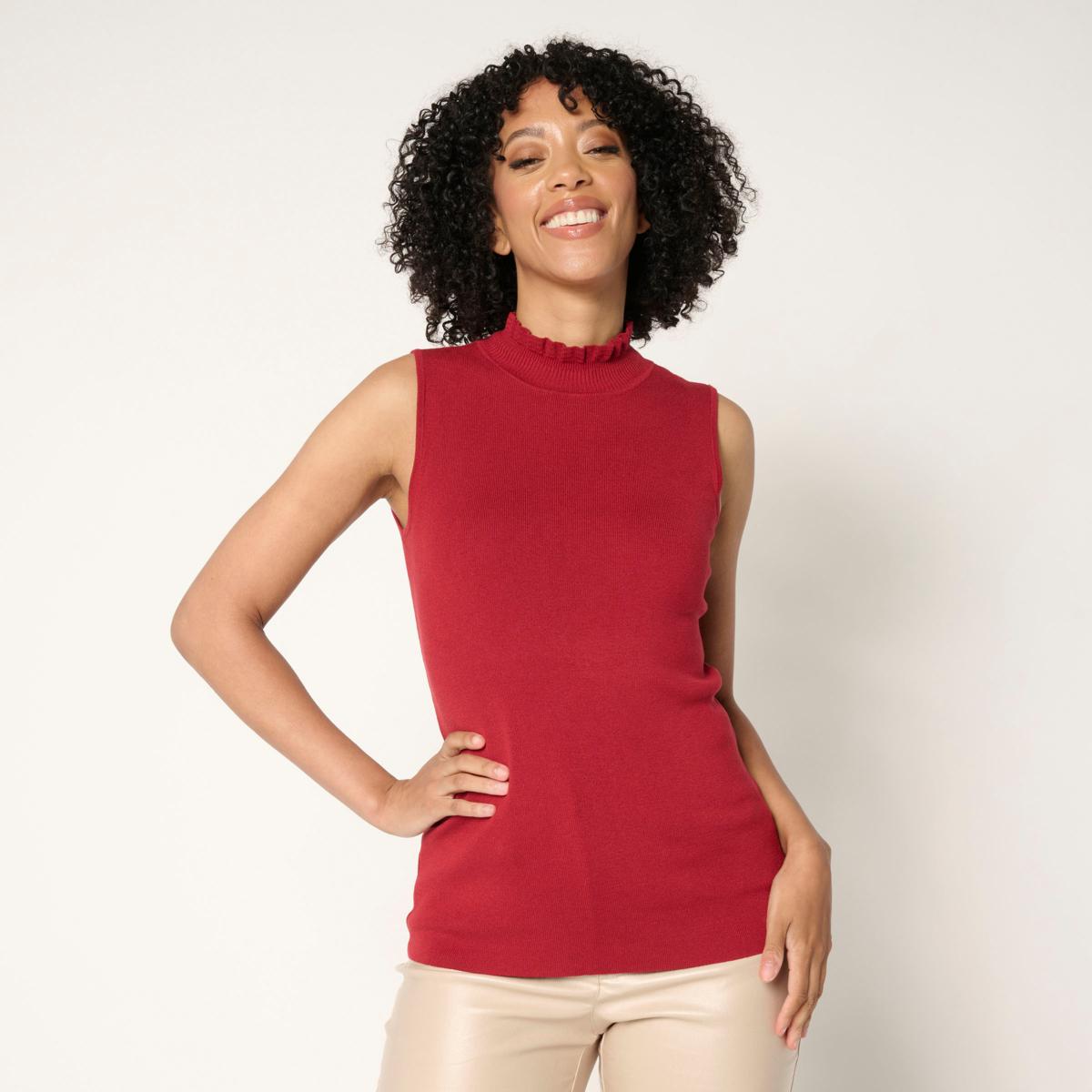 C Wonder by Christian Siriano Baby Ruffle Mock-Neck Tank Top