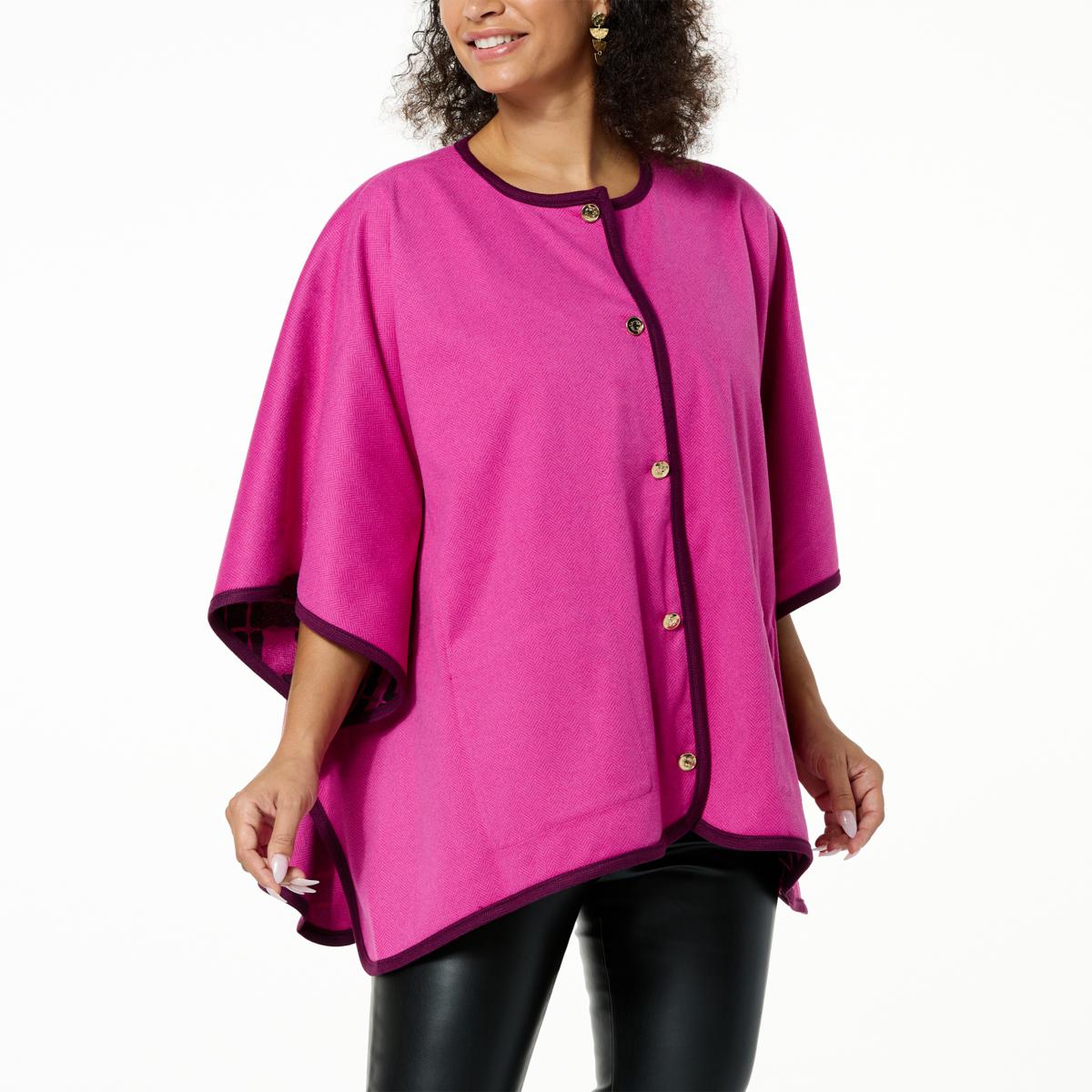 Ameri　REVERSIBLE COLOR PONCHO COAT 3624-RIGHT-c.jpg