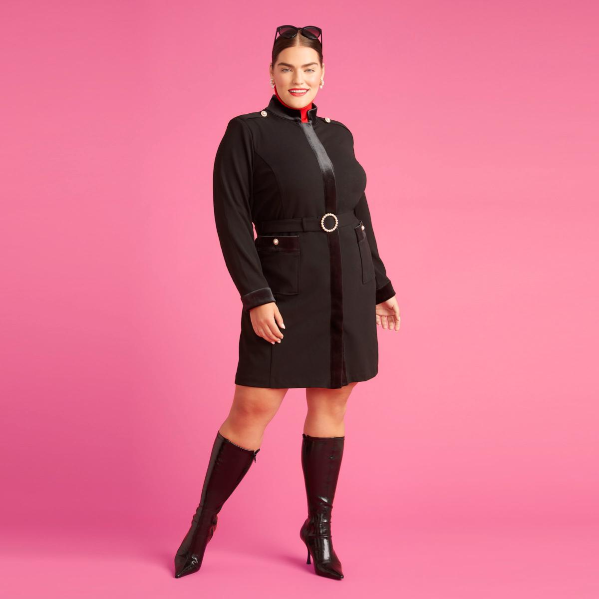 C Wonder by Christian Siriano Knit Crepe Belted Trench Coat