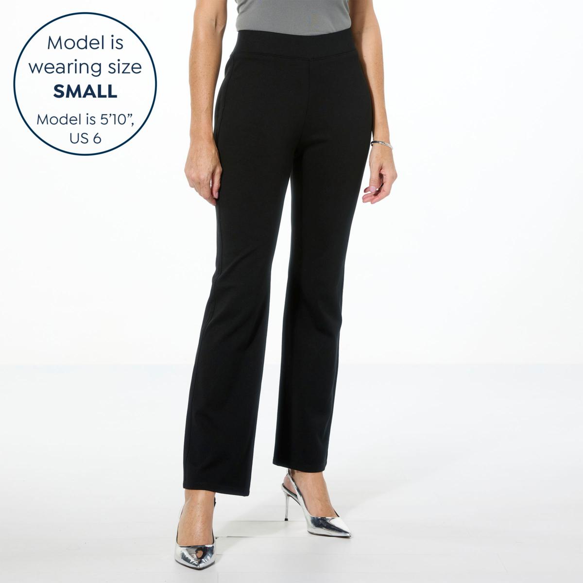 C Wonder by Christian Siriano Ponte Knit Pull-On Flared-Leg