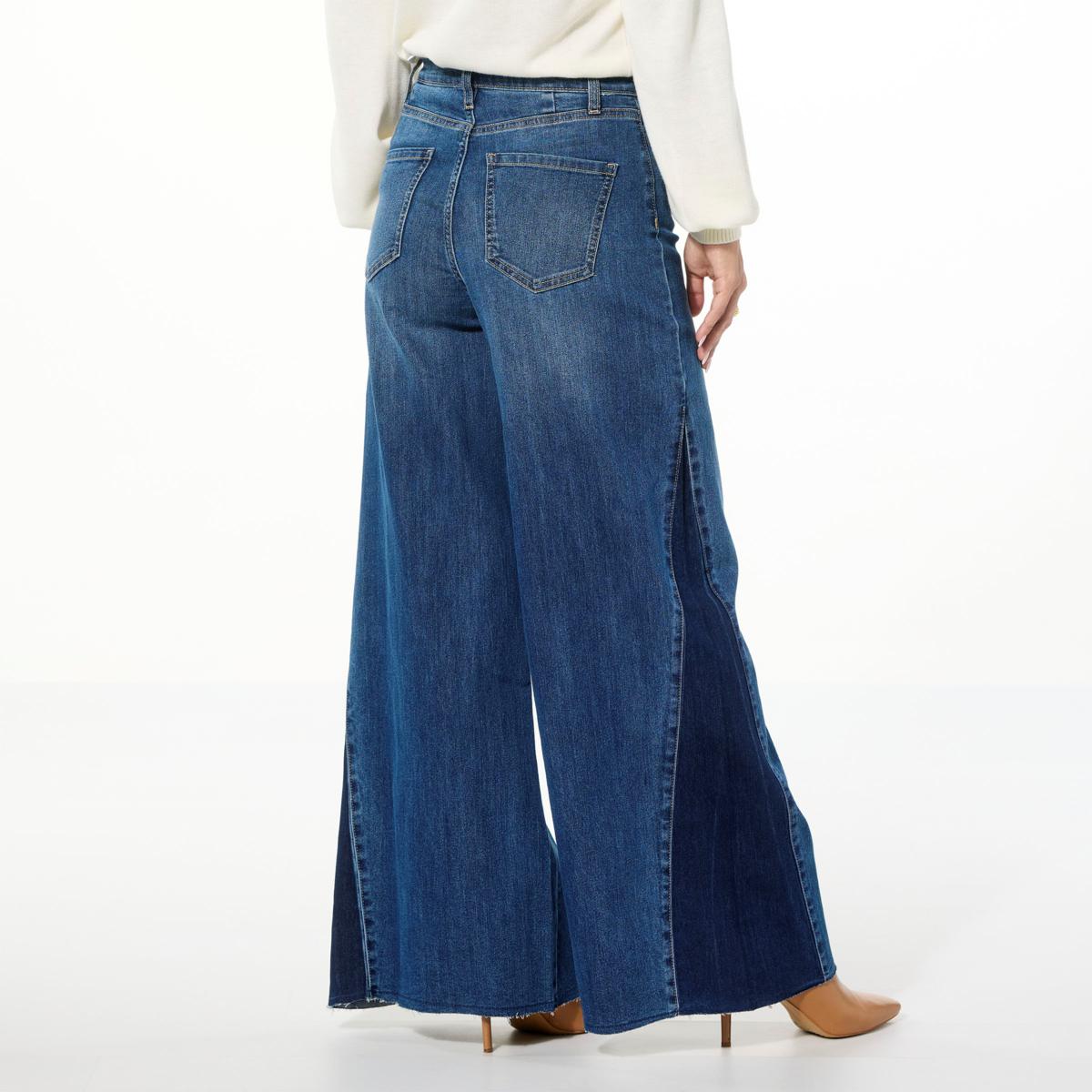 【WONDER WONDER】Jones Light Washing Denim Long Wide Pants Whiser Washing Long Wide Denim Pants - WONDER WONDER | 60