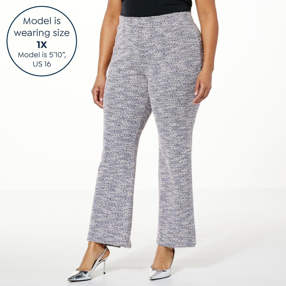 C Wonder by Christian Stretch Tweed Pull On Pant - 21882052 C Wonder by Christian Stretch Tweed Pull On Pant - 21882052