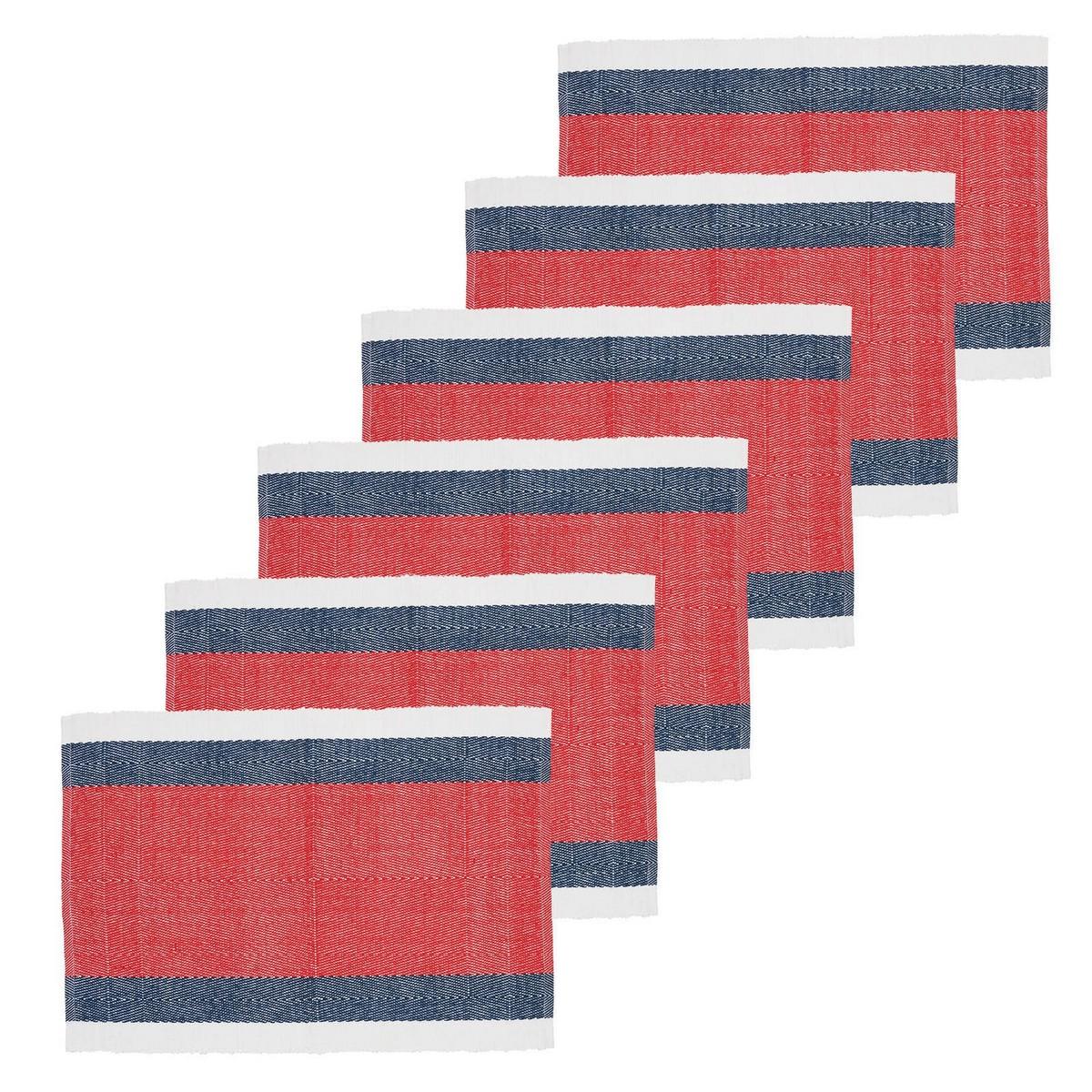 C&F Home Liberty Stripe 4th of July Placemat Set of 6