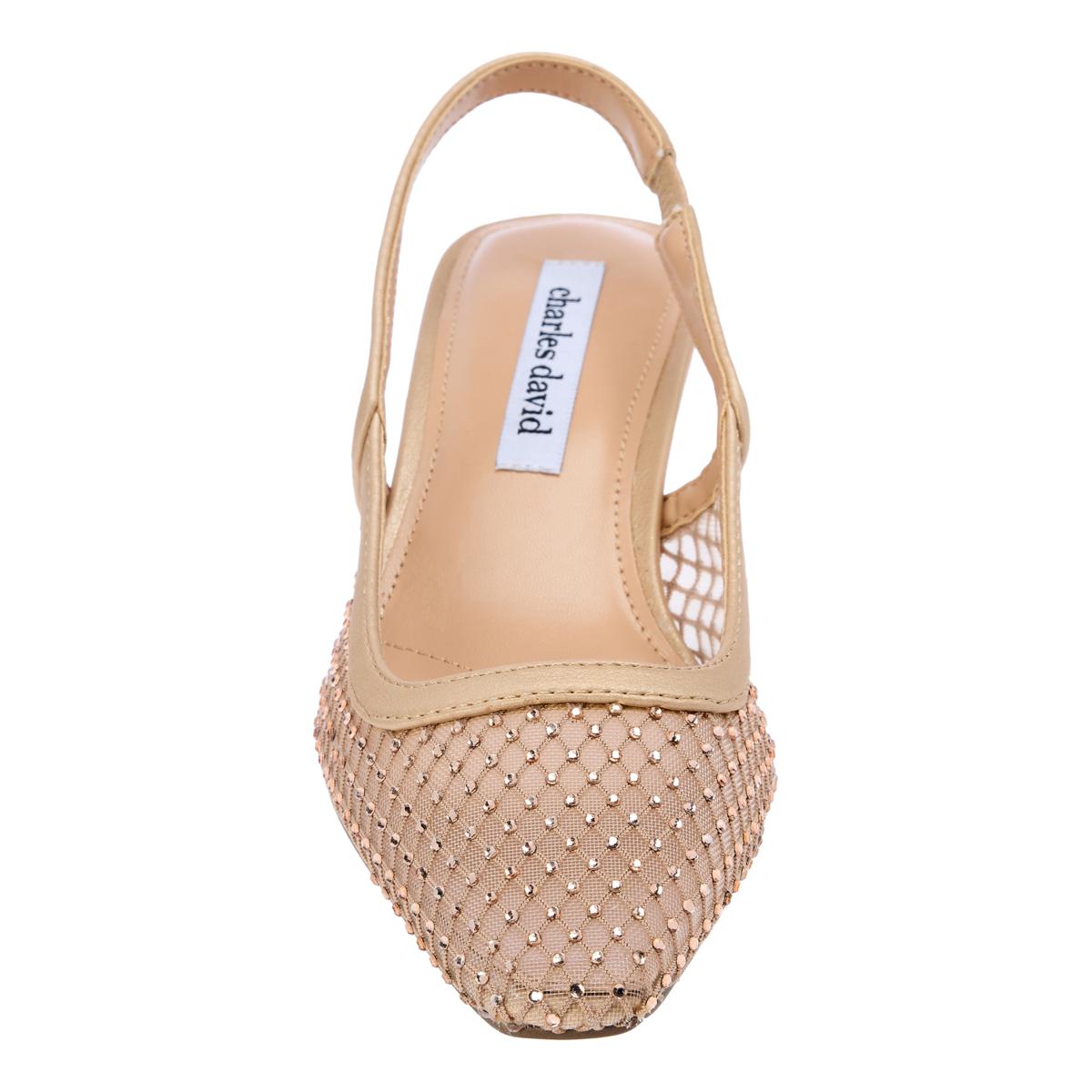 Sandales Talon Hauts Charles David Bronze Sangles - Taille 39 (9 US) Neuf Avec Boîte