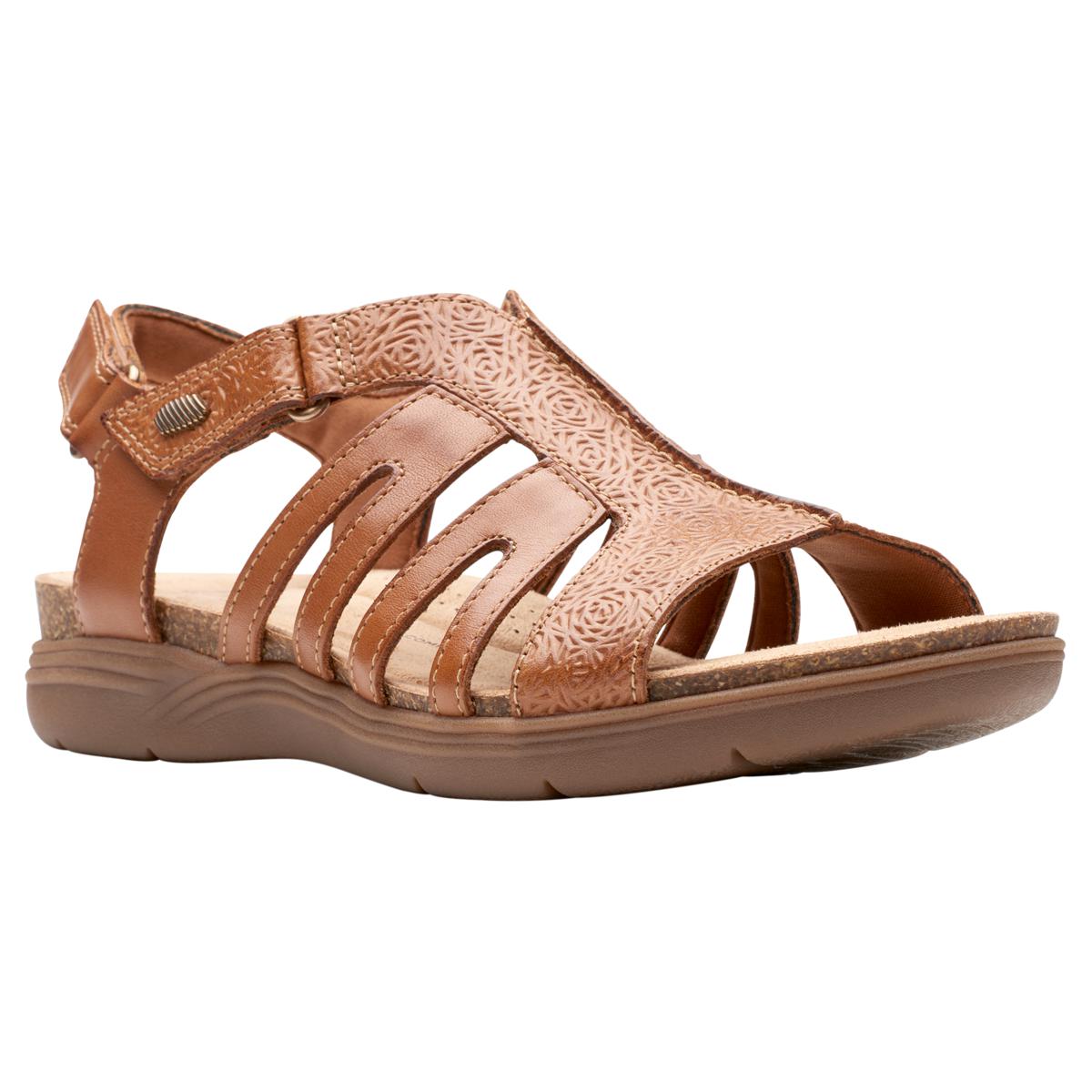 Clarks women's leather fashion sandals online