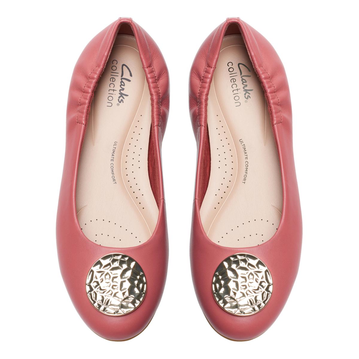 Clarks pink flats on sale