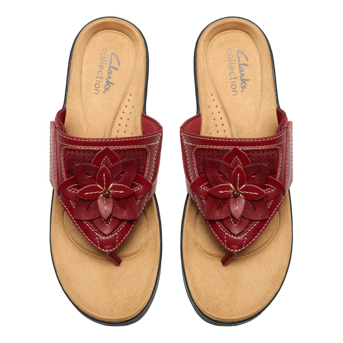 Clarks Merliah2 Kyla Flower Wedge Sandal | HSN