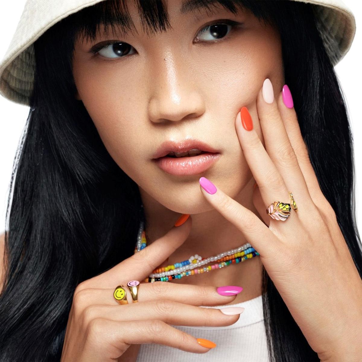CliqOnU Sweet Sorbet Multicolor Press-On Nails - 23438079 | HSN