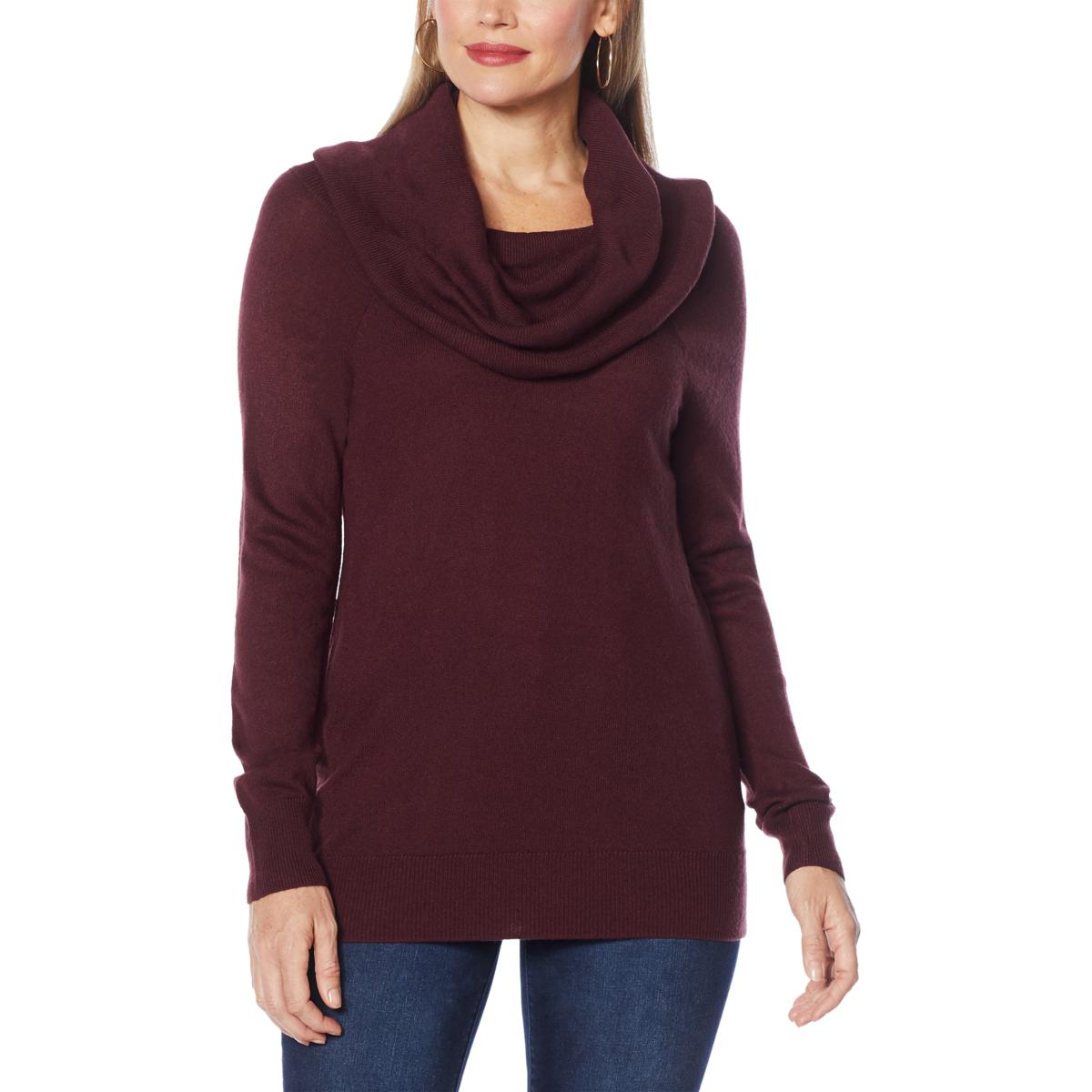 Colleen Lopez Convertible Neck Pullover Sweater