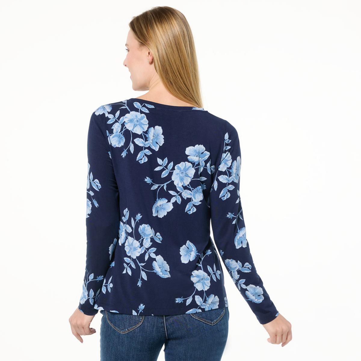 Colleen Lopez Long Sleeve Crew Neck Top - 23359034 | HSN