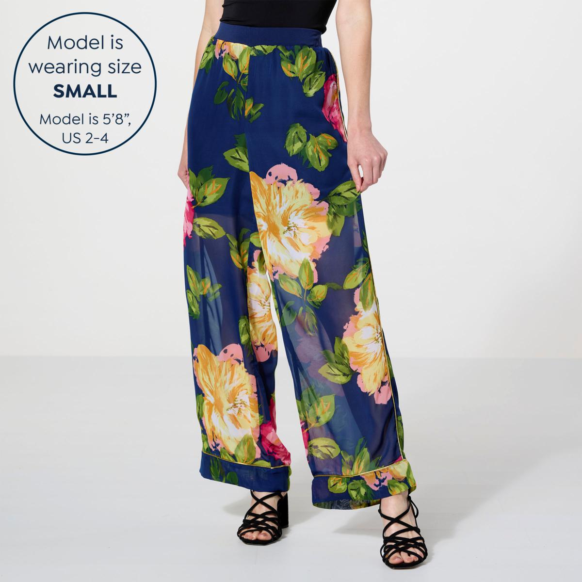 Silk & Chiffon Pants - Flip And Style