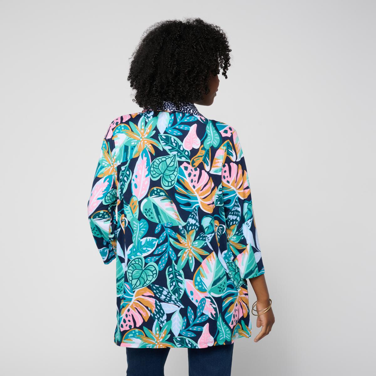 Comfort Code Soft & Light Twin Print Cardigan | HSN