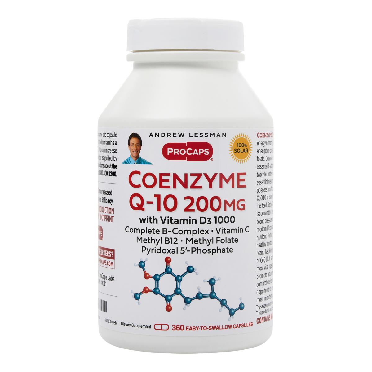 CoQ10-200 with Vitamin D3-1000 - 360 Capsules