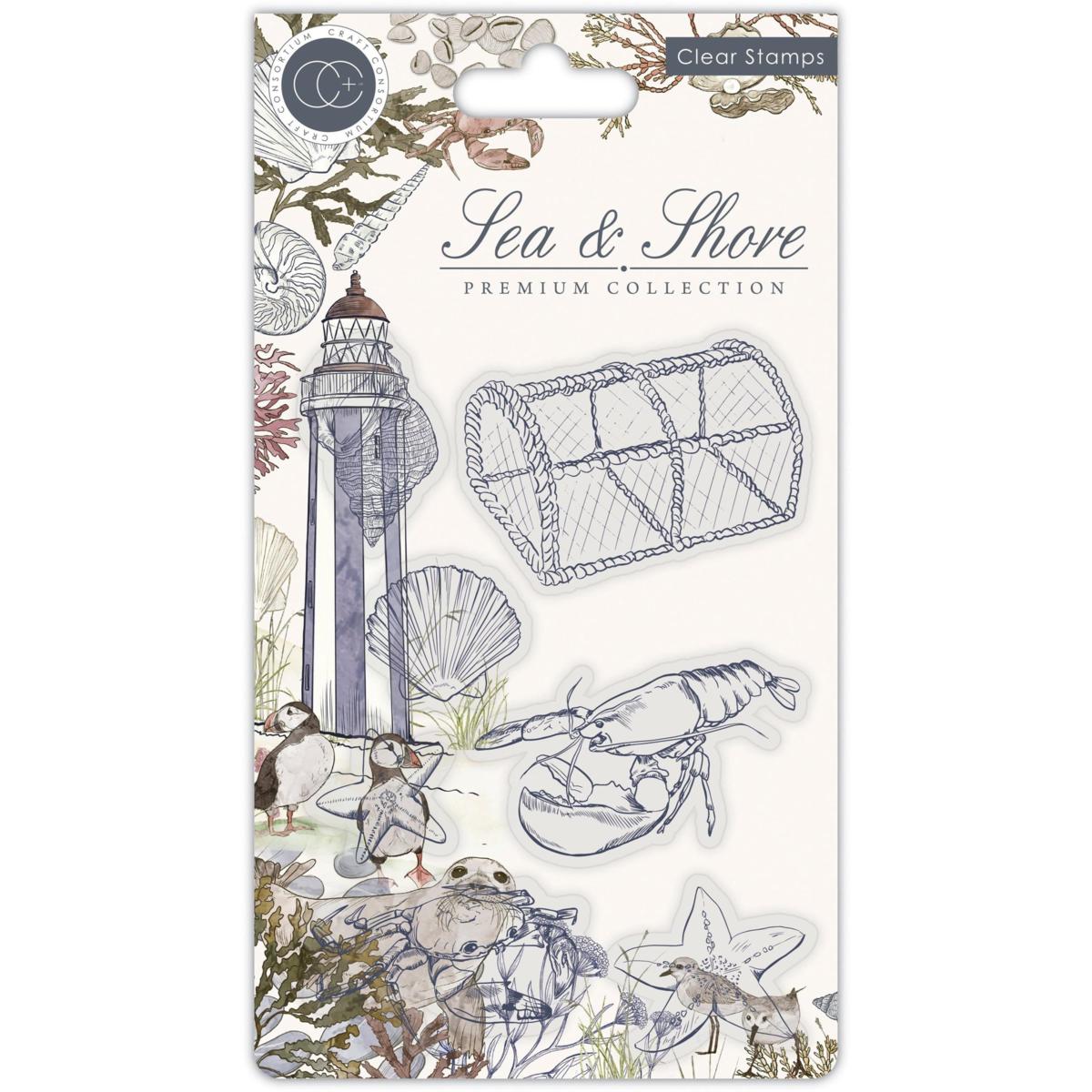 Craft Consortium Sea & Shore Stamp Set - Sea