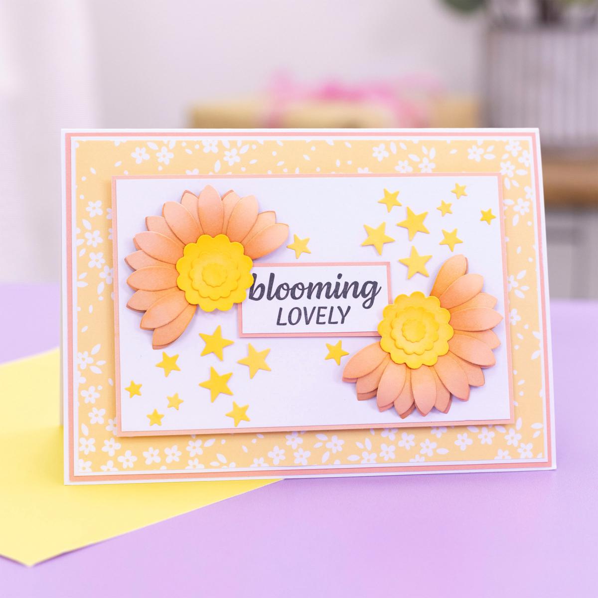 Crafter's Companion Floral and Flutter Stamp and Die Set | HSN