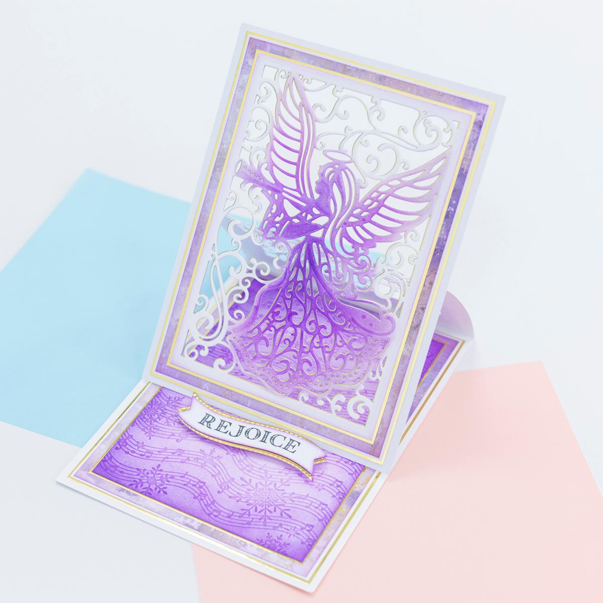 Crafter's Companion Joyous Angel Stamp, Die and Embossing