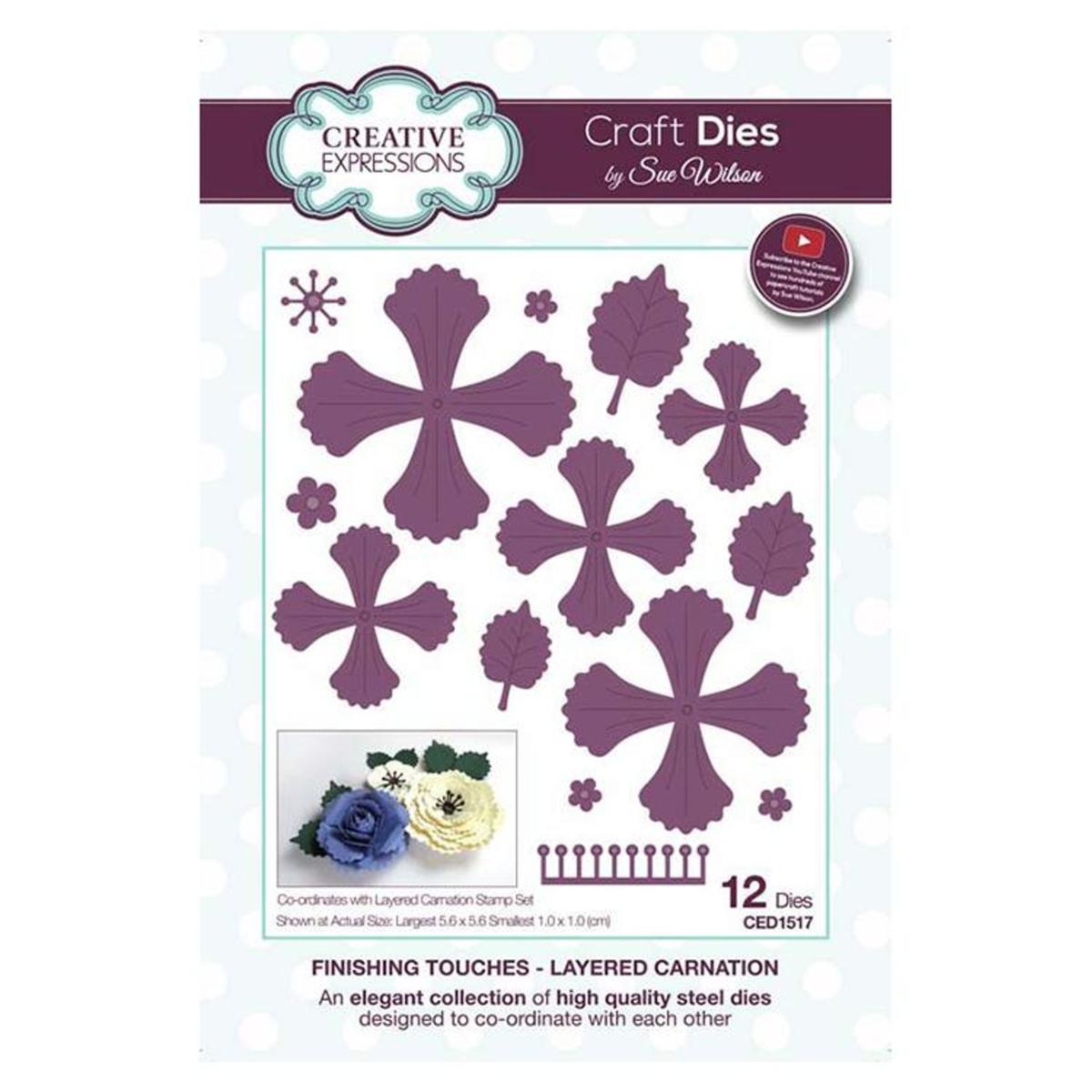 Creative Expressions Finishing Touches Collection Layered Carnation 