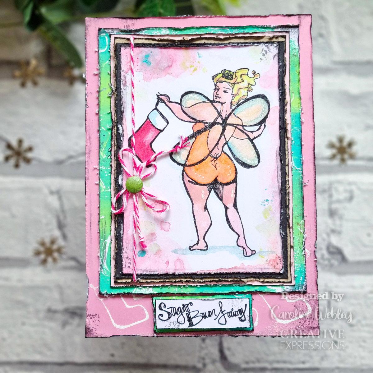 Creative Expressions J. Davenport Sugar Bum Fairy 6x4 Clear Stamp Set