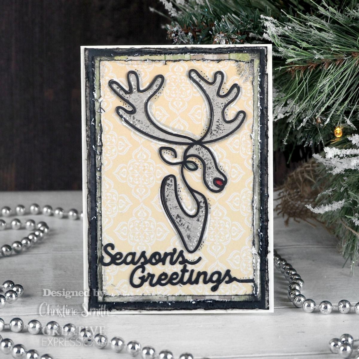 Creative Expressions Oneliner Collection Stag's Head Craft Die
