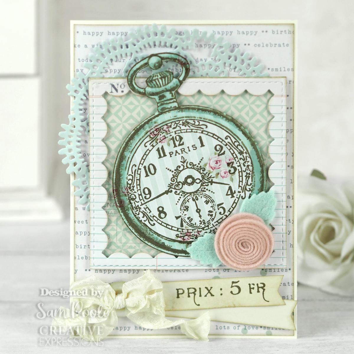 Creative Expressions A5 Clear Stamp Set - Flower Journaling