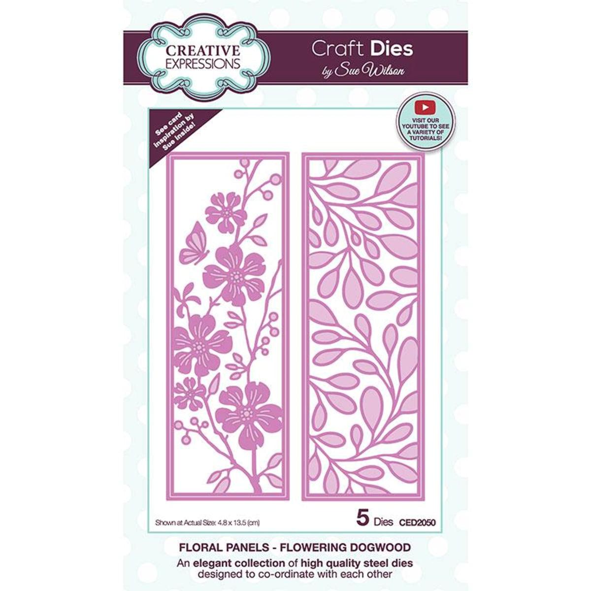 Creative Expressions Sue Wilson Floral Panels Dogwood Craft Die ...