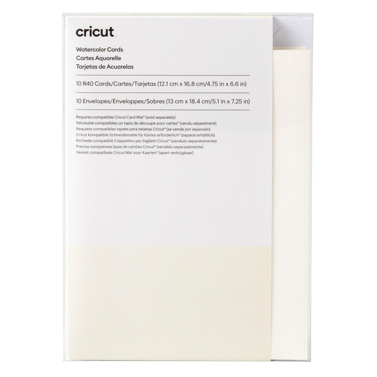 Cricut® White S40 Watercolor Cards and Envelopes 12-pack