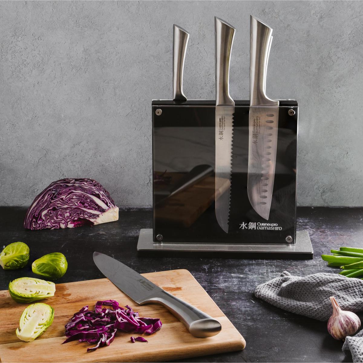 Cuisine::pro Damashiro 7-Piece Kin Knife Block Set