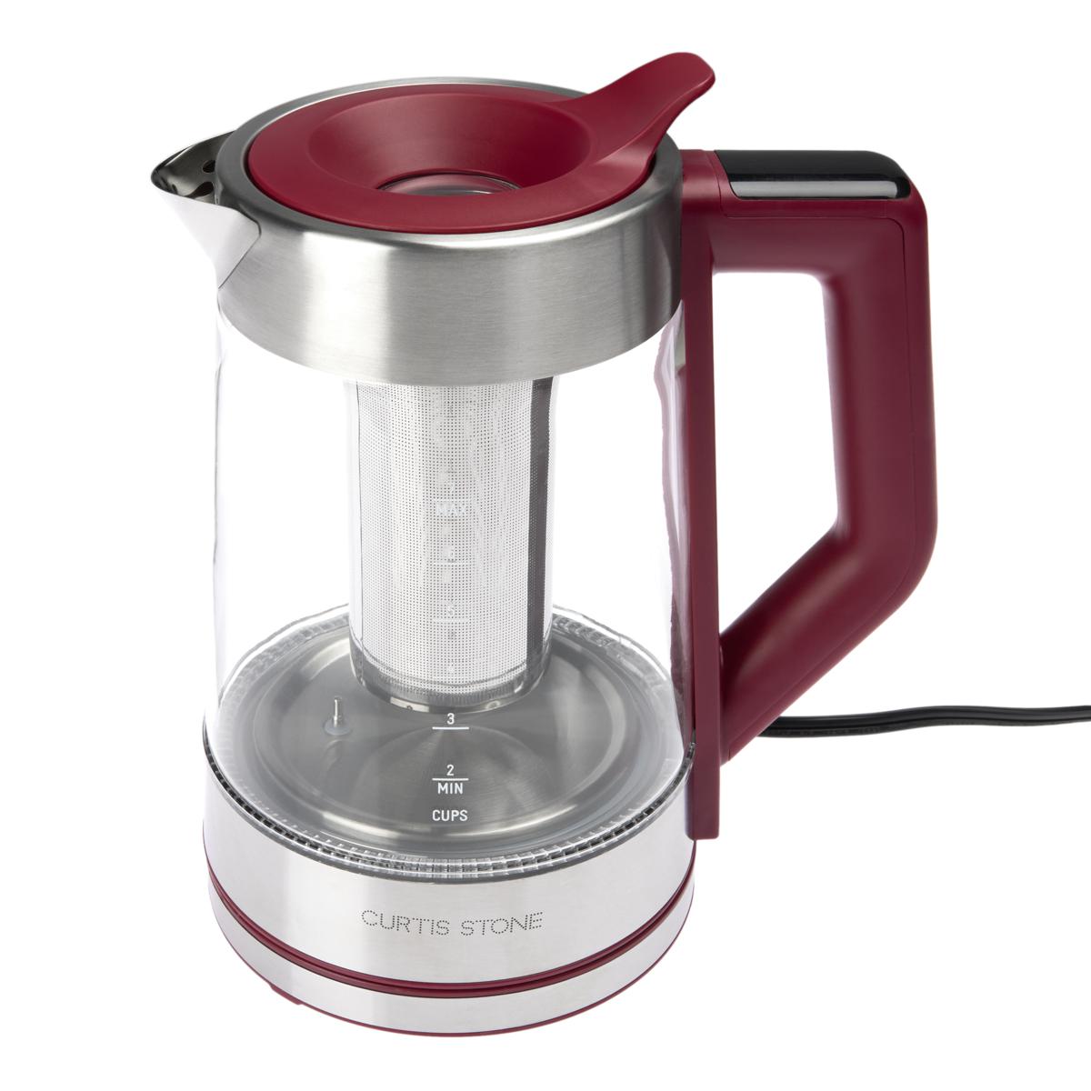 Curtis Stone 1.7L Digital Kettle with EasyFill Lid and Tea Infuser