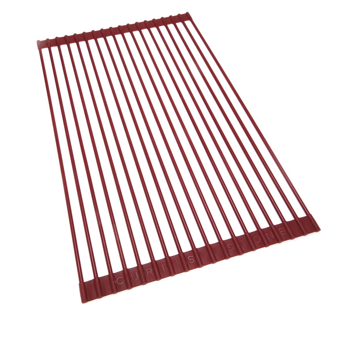 Buy Multipurpose Roll-Up Dish Drying Rack - Red