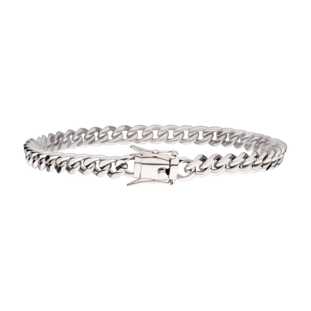 Men's Stainless Steel Reversible Link Bracelet