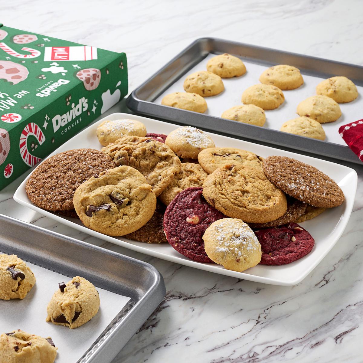 David's Cookies 118-Piece Red Velvet Cookie Dough Combo 10/20 | HSN